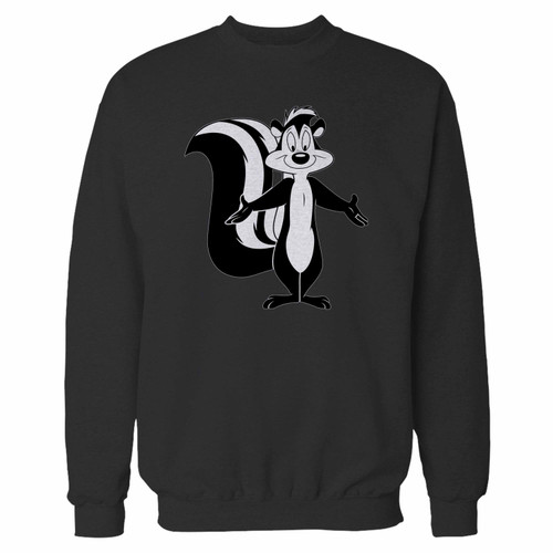 Your pepe le pew skunk romance animal crewneck sweatshirt just got an update. This super comfortable and lighter weight crewneck will become your favorite go-to sweatshirt. The cozy spandex cuffs and waistband make this pill-resistant sweatshirt a fan favorite.And your group will look and feel their best in this premium ringspun cotton crew.