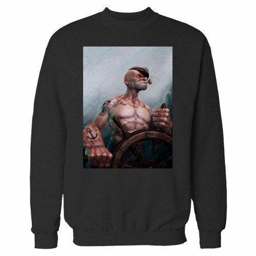 Your popeye comic art crewneck sweatshirt just got an update. This super comfortable and lighter weight crewneck will become your favorite go-to sweatshirt. The cozy spandex cuffs and waistband make this pill-resistant sweatshirt a fan favorite.And your group will look and feel their best in this premium ringspun cotton crew.