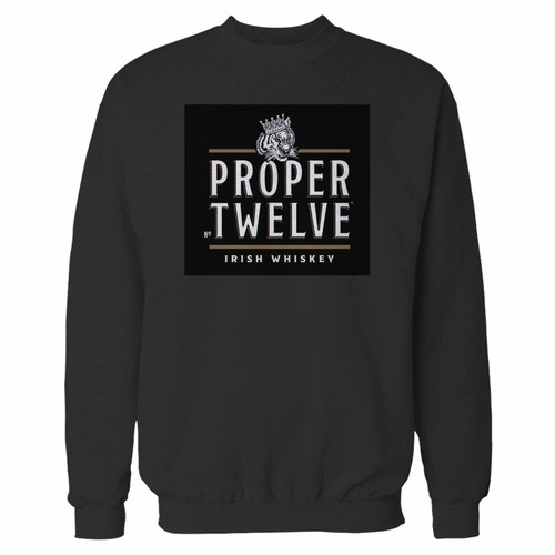 Your proper twelve irish whiskey conor mcgregor fighter 1 crewneck sweatshirt just got an update. This super comfortable and lighter weight crewneck will become your favorite go-to sweatshirt. The cozy spandex cuffs and waistband make this pill-resistant sweatshirt a fan favorite.And your group will look and feel their best in this premium ringspun cotton crew.