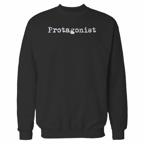 Your protagonist in typewriter font crewneck sweatshirt just got an update. This super comfortable and lighter weight crewneck will become your favorite go-to sweatshirt. The cozy spandex cuffs and waistband make this pill-resistant sweatshirt a fan favorite.And your group will look and feel their best in this premium ringspun cotton crew.