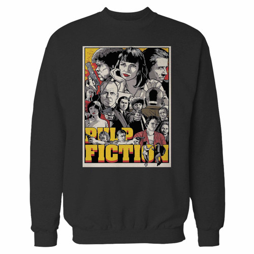 Your pulp fiction crewneck sweatshirt just got an update. This super comfortable and lighter weight crewneck will become your favorite go-to sweatshirt. The cozy spandex cuffs and waistband make this pill-resistant sweatshirt a fan favorite.And your group will look and feel their best in this premium ringspun cotton crew.