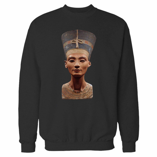Your queen nefertiti ancient egypt crewneck sweatshirt just got an update. This super comfortable and lighter weight crewneck will become your favorite go-to sweatshirt. The cozy spandex cuffs and waistband make this pill-resistant sweatshirt a fan favorite.And your group will look and feel their best in this premium ringspun cotton crew.