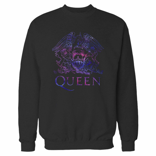 Your queen rock band logo nebula galaxy crewneck sweatshirt just got an update. This super comfortable and lighter weight crewneck will become your favorite go-to sweatshirt. The cozy spandex cuffs and waistband make this pill-resistant sweatshirt a fan favorite.And your group will look and feel their best in this premium ringspun cotton crew.