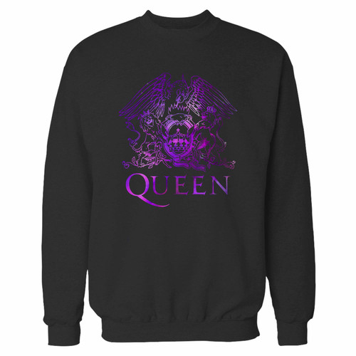 Your queen rock band logo nebula purple crewneck sweatshirt just got an update. This super comfortable and lighter weight crewneck will become your favorite go-to sweatshirt. The cozy spandex cuffs and waistband make this pill-resistant sweatshirt a fan favorite.And your group will look and feel their best in this premium ringspun cotton crew.