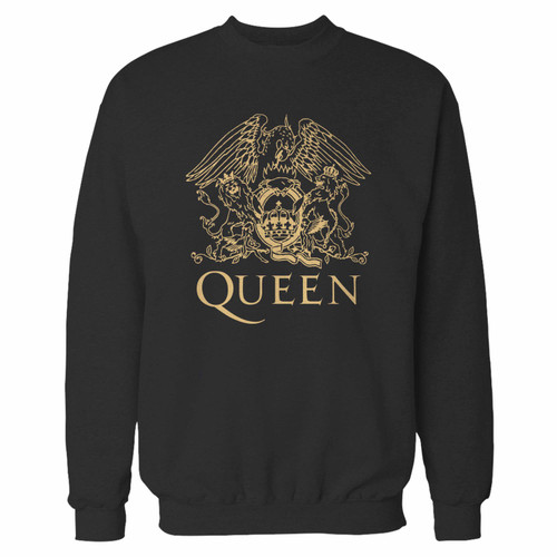 Your queen rock band music logo crewneck sweatshirt just got an update. This super comfortable and lighter weight crewneck will become your favorite go-to sweatshirt. The cozy spandex cuffs and waistband make this pill-resistant sweatshirt a fan favorite.And your group will look and feel their best in this premium ringspun cotton crew.