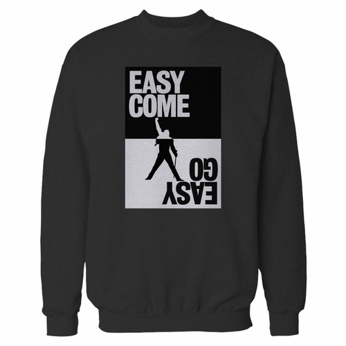 Your queen rock easy come easy go crewneck sweatshirt just got an update. This super comfortable and lighter weight crewneck will become your favorite go-to sweatshirt. The cozy spandex cuffs and waistband make this pill-resistant sweatshirt a fan favorite.And your group will look and feel their best in this premium ringspun cotton crew.