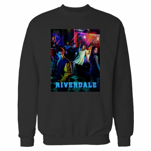 Your riverdale poster crewneck sweatshirt just got an update. This super comfortable and lighter weight crewneck will become your favorite go-to sweatshirt. The cozy spandex cuffs and waistband make this pill-resistant sweatshirt a fan favorite.And your group will look and feel their best in this premium ringspun cotton crew.