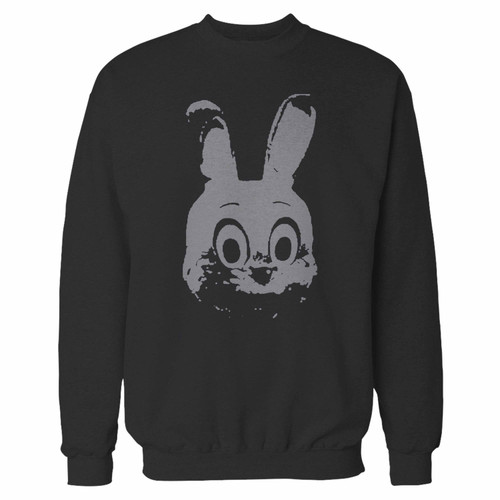 Your robbie the rabbit silent hill horror scary game crewneck sweatshirt just got an update. This super comfortable and lighter weight crewneck will become your favorite go-to sweatshirt. The cozy spandex cuffs and waistband make this pill-resistant sweatshirt a fan favorite.And your group will look and feel their best in this premium ringspun cotton crew.