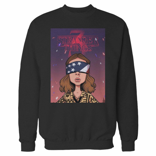 Your stranger things 3 eleven inspired crewneck sweatshirt just got an update. This super comfortable and lighter weight crewneck will become your favorite go-to sweatshirt. The cozy spandex cuffs and waistband make this pill-resistant sweatshirt a fan favorite.And your group will look and feel their best in this premium ringspun cotton crew.