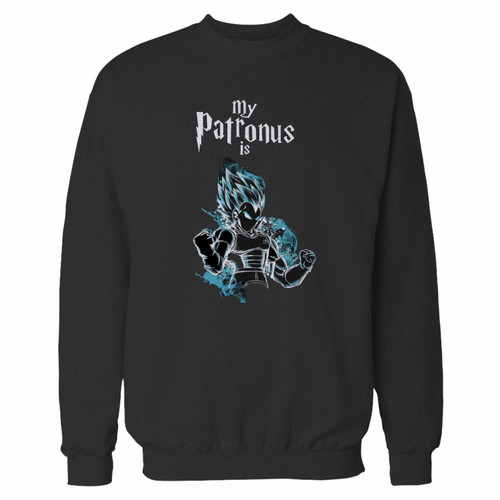 Your super saiyan my patronus is vegeta crewneck sweatshirt just got an update. This super comfortable and lighter weight crewneck will become your favorite go-to sweatshirt. The cozy spandex cuffs and waistband make this pill-resistant sweatshirt a fan favorite.And your group will look and feel their best in this premium ringspun cotton crew.