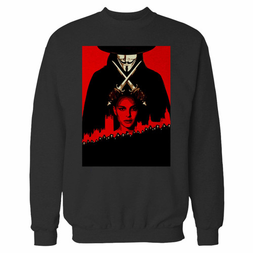 Your v for vendetta crewneck sweatshirt just got an update. This super comfortable and lighter weight crewneck will become your favorite go-to sweatshirt. The cozy spandex cuffs and waistband make this pill-resistant sweatshirt a fan favorite.And your group will look and feel their best in this premium ringspun cotton crew.