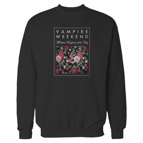 Your vampire weekend modern vampires of the city cover inspired crewneck sweatshirt just got an update. This super comfortable and lighter weight crewneck will become your favorite go-to sweatshirt. The cozy spandex cuffs and waistband make this pill-resistant sweatshirt a fan favorite.And your group will look and feel their best in this premium ringspun cotton crew.