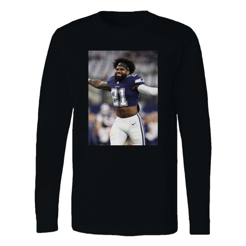 This classic fit zeke who dallas cowboys long sleeve shirt is casually elegant and very comfortable. With fine quality print to make one stand out, it's a perfect fit for every occasion.