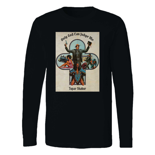 This classic fit 2pac only god can judge me long sleeve shirt is casually elegant and very comfortable. With fine quality print to make one stand out, it's a perfect fit for every occasion.
