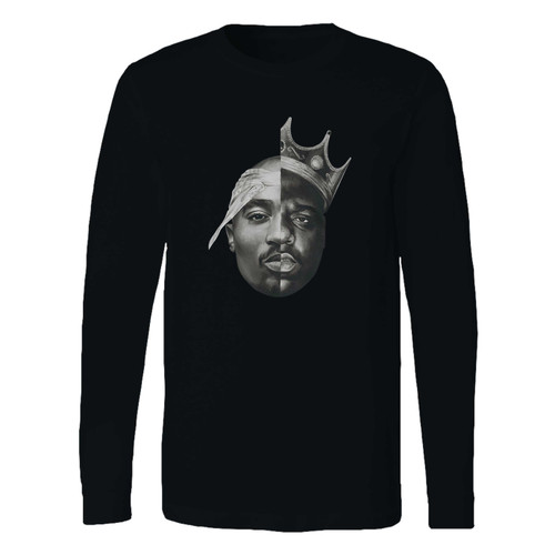 This classic fit 2pac x notorious b.i.g. long sleeve shirt is casually elegant and very comfortable. With fine quality print to make one stand out, it's a perfect fit for every occasion.
