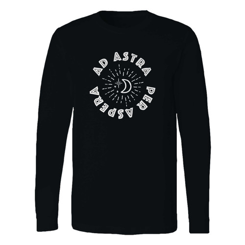 This classic fit ad astra per aspera long sleeve shirt is casually elegant and very comfortable. With fine quality print to make one stand out, it's a perfect fit for every occasion.