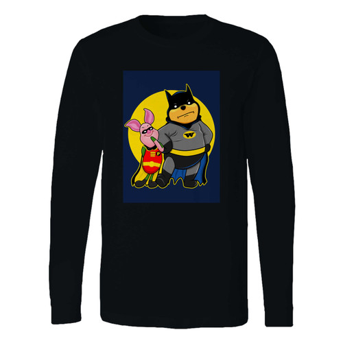 This classic fit batman pooh and piglet robin long sleeve shirt is casually elegant and very comfortable. With fine quality print to make one stand out, it's a perfect fit for every occasion.