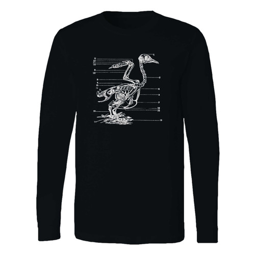 This classic fit bird skeleton anatomy long sleeve shirt is casually elegant and very comfortable. With fine quality print to make one stand out, it's a perfect fit for every occasion.