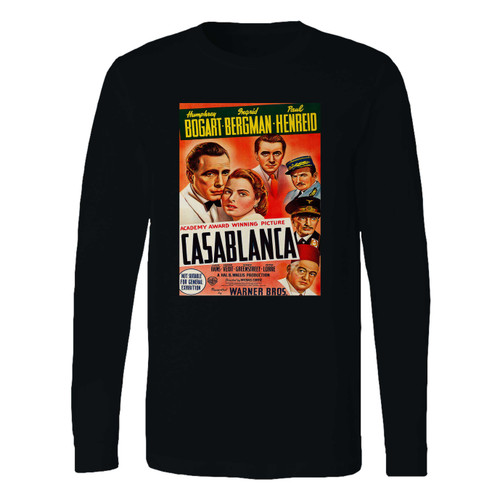 This classic fit bogart and bergman casablanca film long sleeve shirt is casually elegant and very comfortable. With fine quality print to make one stand out, it's a perfect fit for every occasion.