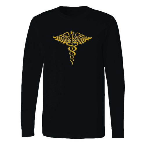 This classic fit caduceus medical symbol long sleeve shirt is casually elegant and very comfortable. With fine quality print to make one stand out, it's a perfect fit for every occasion.