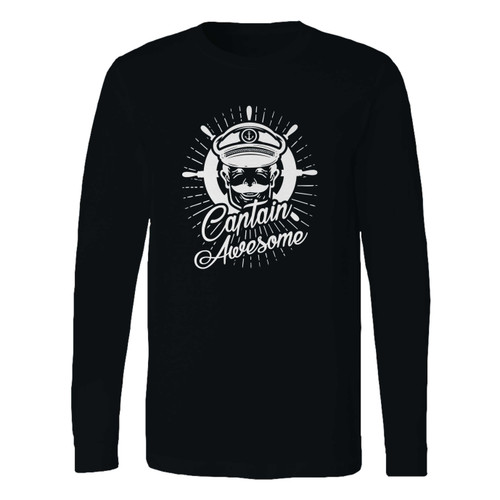 This classic fit captain awesome long sleeve shirt is casually elegant and very comfortable. With fine quality print to make one stand out, it's a perfect fit for every occasion.