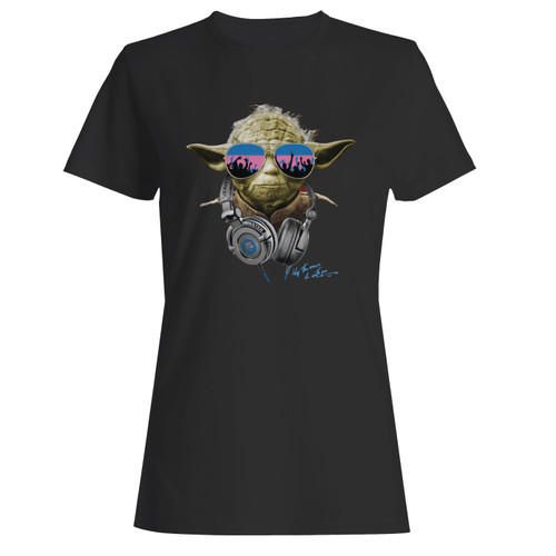 These are star wars master yoda may the music be with you women t shirt that are cute tied to the side or paired with a cardigan or jacket for a more styled look. So comfy and classic, they are sure to make your vacation extra magical.