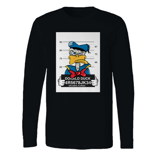 This classic fit donald duck mugshot long sleeve shirt is casually elegant and very comfortable. With fine quality print to make one stand out, it's a perfect fit for every occasion.