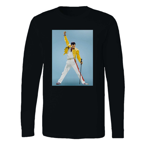 This classic fit freddie mercury queen singer long sleeve shirt is casually elegant and very comfortable. With fine quality print to make one stand out, it's a perfect fit for every occasion.