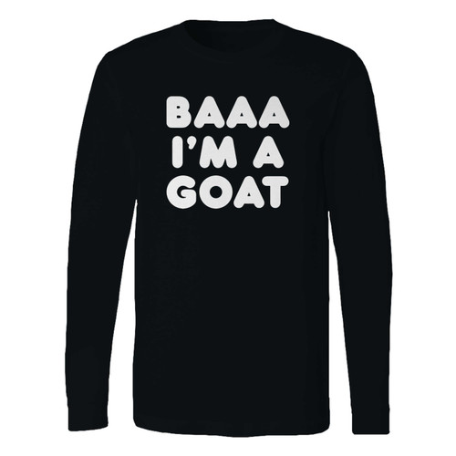 This classic fit baaa i'm a goat long sleeve shirt is casually elegant and very comfortable. With fine quality print to make one stand out, it's a perfect fit for every occasion.