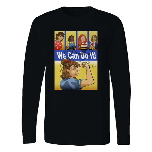 This classic fit girls of stranger things 3 long sleeve shirt is casually elegant and very comfortable. With fine quality print to make one stand out, it's a perfect fit for every occasion.
