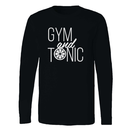 This classic fit gym and tonic long sleeve shirt is casually elegant and very comfortable. With fine quality print to make one stand out, it's a perfect fit for every occasion. This classic fit gym and tonic long sleeve shirt is casually elegant and very comfortable. With fine quality print to make one stand out, it's a perfect fit for every occasion.