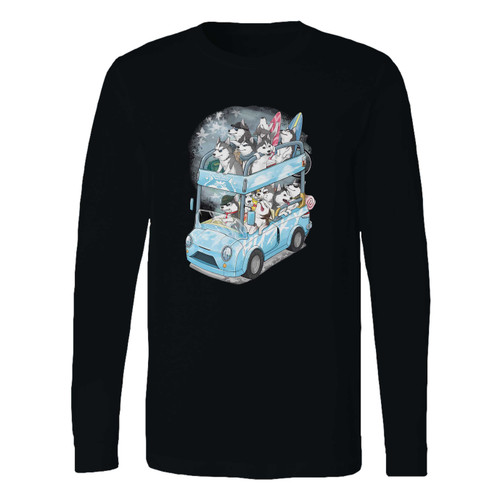This classic fit husky family long sleeve shirt is casually elegant and very comfortable. With fine quality print to make one stand out, it's a perfect fit for every occasion.