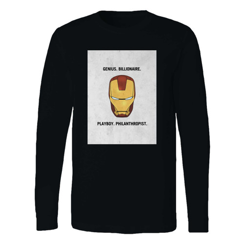 This classic fit iron man avengers marvel long sleeve shirt is casually elegant and very comfortable. With fine quality print to make one stand out, it's a perfect fit for every occasion.