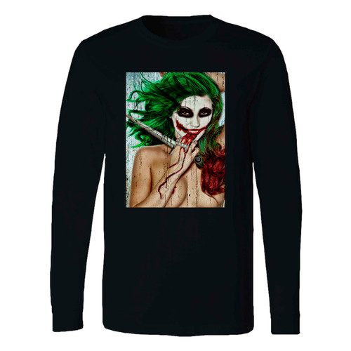 This classic fit joker female sexy art long sleeve shirt is casually elegant and very comfortable. With fine quality print to make one stand out, it's a perfect fit for every occasion.