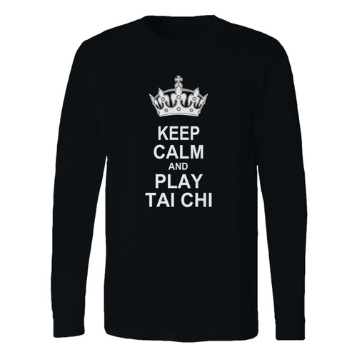 This classic fit keep calm and play tai chi long sleeve shirt is casually elegant and very comfortable. With fine quality print to make one stand out, it's a perfect fit for every occasion.