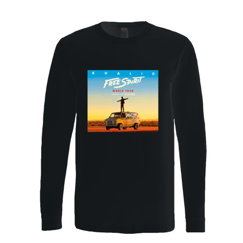 This classic fit khalid free spirit world tour long sleeve shirt is casually elegant and very comfortable. With fine quality print to make one stand out, it's a perfect fit for every occasion.