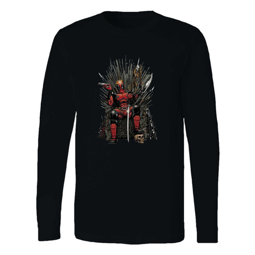 This classic fit king deadpool game of thrones long sleeve shirt is casually elegant and very comfortable. With fine quality print to make one stand out, it's a perfect fit for every occasion.