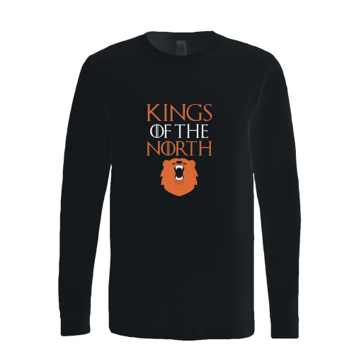 This classic fit kings of the north chicago bears long sleeve shirt is casually elegant and very comfortable. With fine quality print to make one stand out, it's a perfect fit for every occasion.