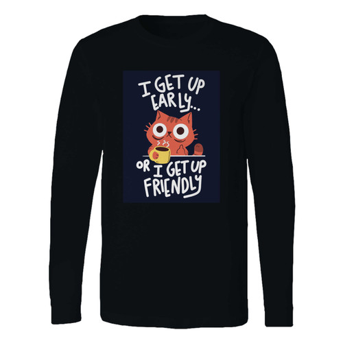 This classic fit morning cat and coffee long sleeve shirt is casually elegant and very comfortable. With fine quality print to make one stand out, it's a perfect fit for every occasion.