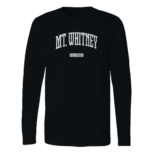 This classic fit mt. whitney california long sleeve shirt is casually elegant and very comfortable. With fine quality print to make one stand out, it's a perfect fit for every occasion.