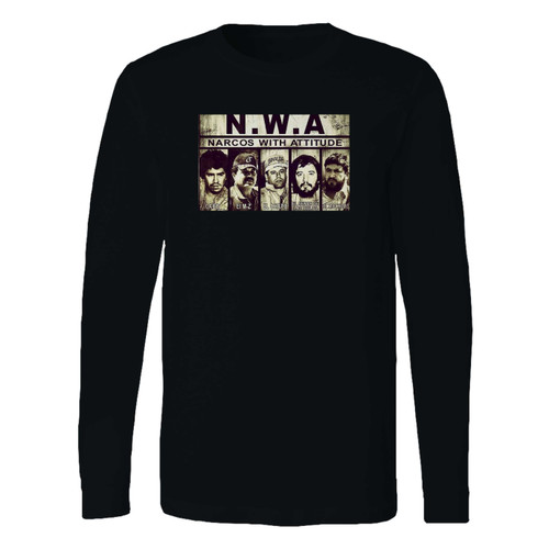 This classic fit narcos with attitudes long sleeve shirt is casually elegant and very comfortable. With fine quality print to make one stand out, it's a perfect fit for every occasion.