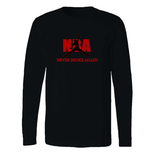 This classic fit nba never broke again long sleeve shirt is casually elegant and very comfortable. With fine quality print to make one stand out, it's a perfect fit for every occasion.