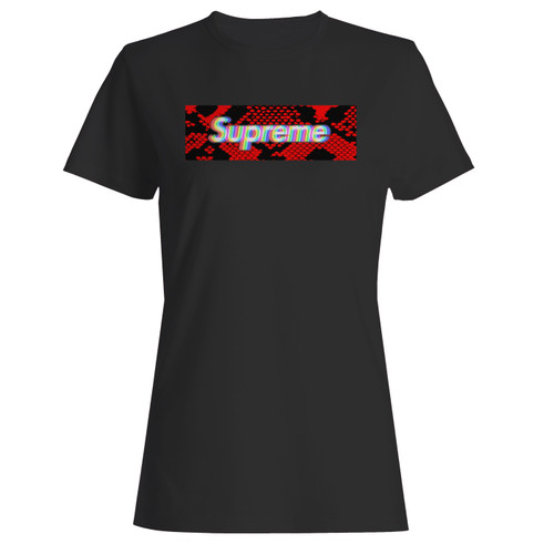 These are supreme 06fw snake trippy women t shirt that are cute tied to the side or paired with a cardigan or jacket for a more styled look. So comfy and classic, they are sure to make your vacation extra magical.