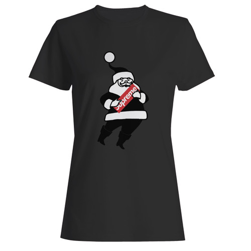 These are supreme santa women t shirt that are cute tied to the side or paired with a cardigan or jacket for a more styled look. So comfy and classic, they are sure to make your vacation extra magical.