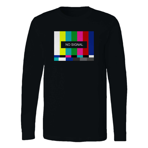 This classic fit no signal retro vintage television movie tv show long sleeve shirt is casually elegant and very comfortable. With fine quality print to make one stand out, it's a perfect fit for every occasion.