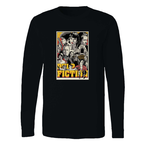 This classic fit pulp fiction mia wallace jules winnfield vincent long sleeve shirt is casually elegant and very comfortable. With fine quality print to make one stand out, it's a perfect fit for every occasion.