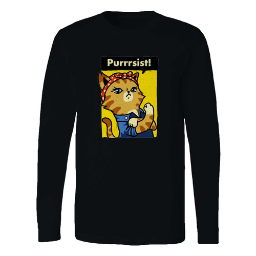 This classic fit purrrsist cat lady pursist long sleeve shirt is casually elegant and very comfortable. With fine quality print to make one stand out, it's a perfect fit for every occasion.