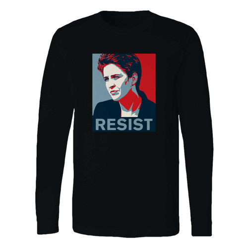 This classic fit rachel maddow resist inspired long sleeve shirt is casually elegant and very comfortable. With fine quality print to make one stand out, it's a perfect fit for every occasion.
