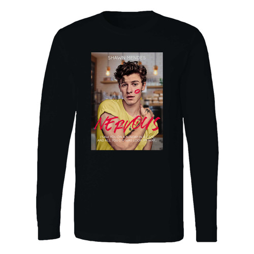 This classic fit shawn mendes nervous long sleeve shirt is casually elegant and very comfortable. With fine quality print to make one stand out, it's a perfect fit for every occasion.