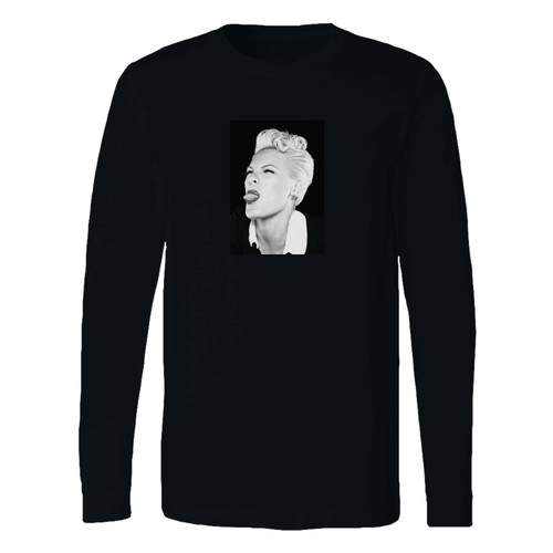 This classic fit singer pink women alecia beth moore fii long sleeve shirt is casually elegant and very comfortable. With fine quality print to make one stand out, it's a perfect fit for every occasion.